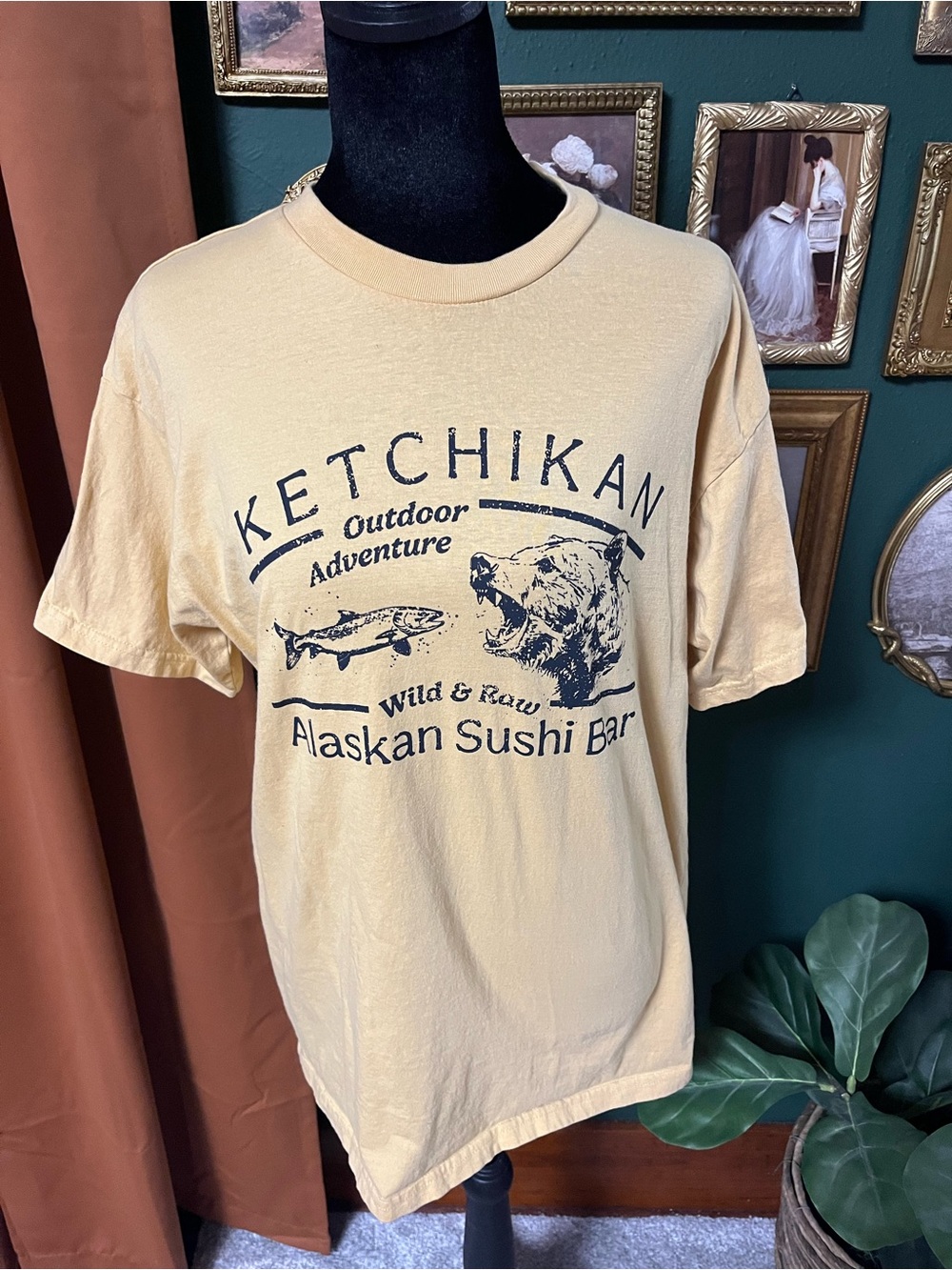 Ketchikan Alaskan Sushi Bar Graphic Tee - Yellow